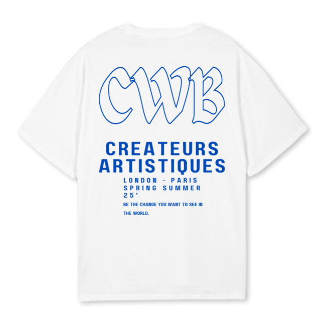 CWBFRANCESSTF White Oversized Tee.