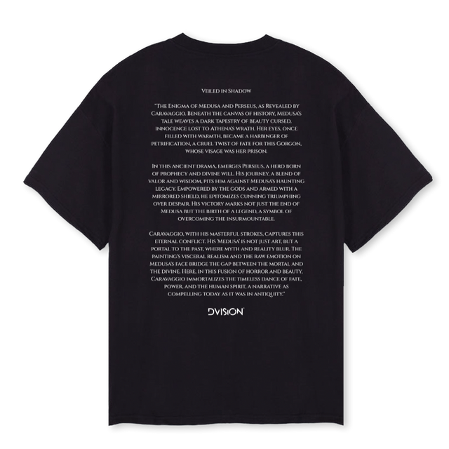 MEDUSABLK Black Oversized Tee.