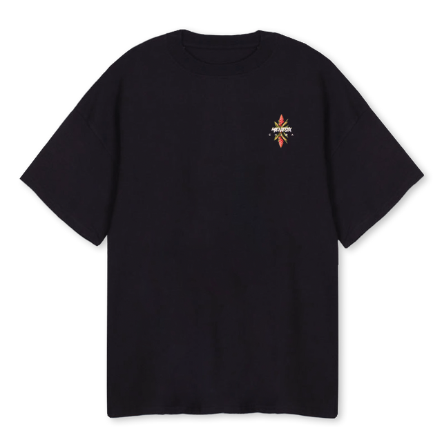 CHIBAMENESIXTHREE Black Oversized Tee.