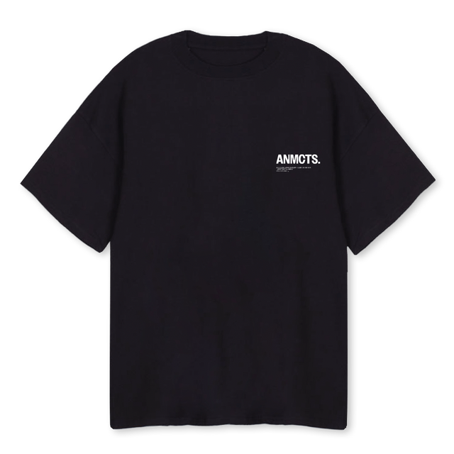 ANMCTSLOGOTSHIRT Black Oversized Tee.