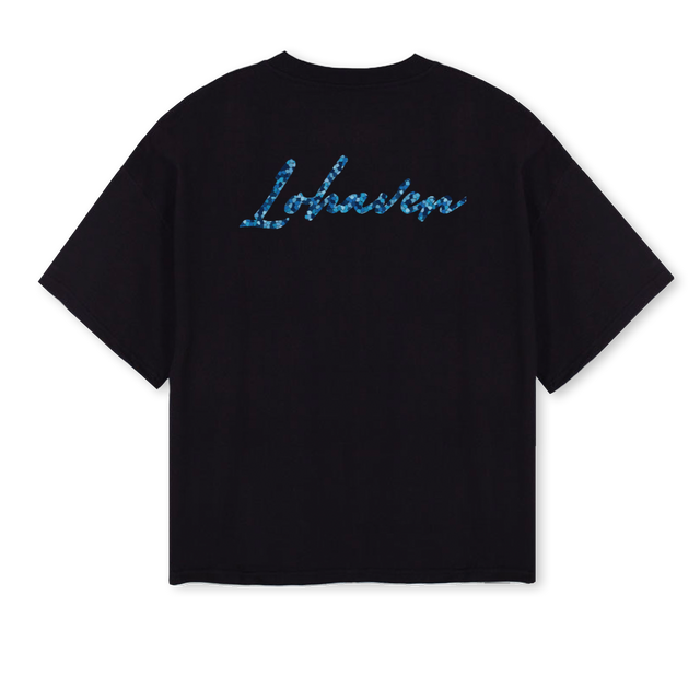 MOLO Black Oversized Boxy Tee.