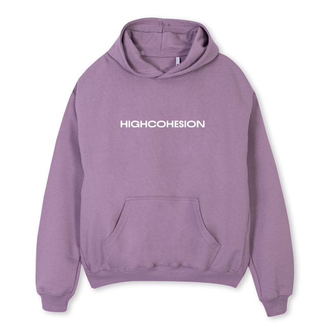 PRINTED Purple Oversized Hoodie.