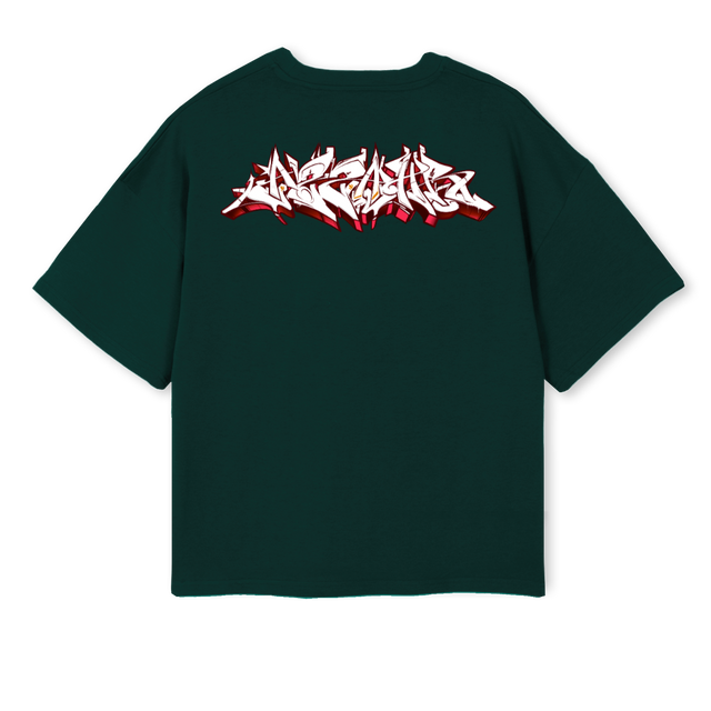 ROMEO SPRAY Wild Green Oversized Boxy Tee.