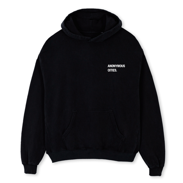 HOODIEFIRST Black Oversized Hoodie.