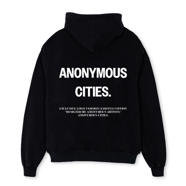 HOODIEFIRST Black Oversized Hoodie.