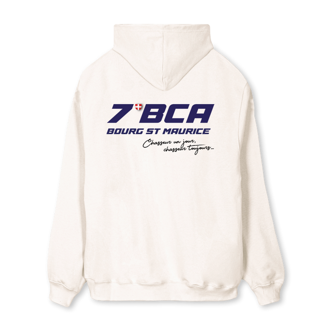 ALPINCHASSEUR Vintage White Regular Hoodie.