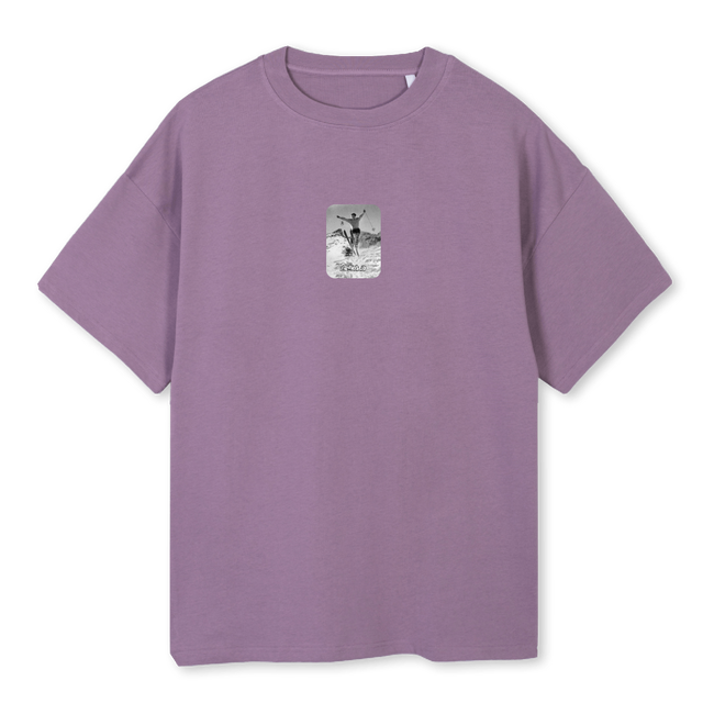 SKIAMAN Purple Oversized Tee.