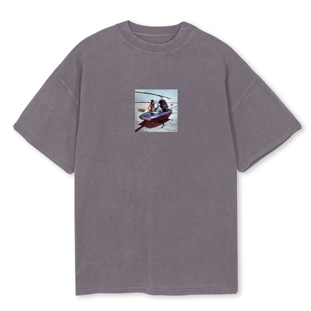 COPPER Pigment Grey Oversized Tee.