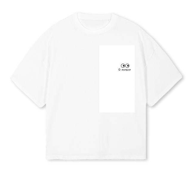 MARTA  White Oversized Boxy Tee.