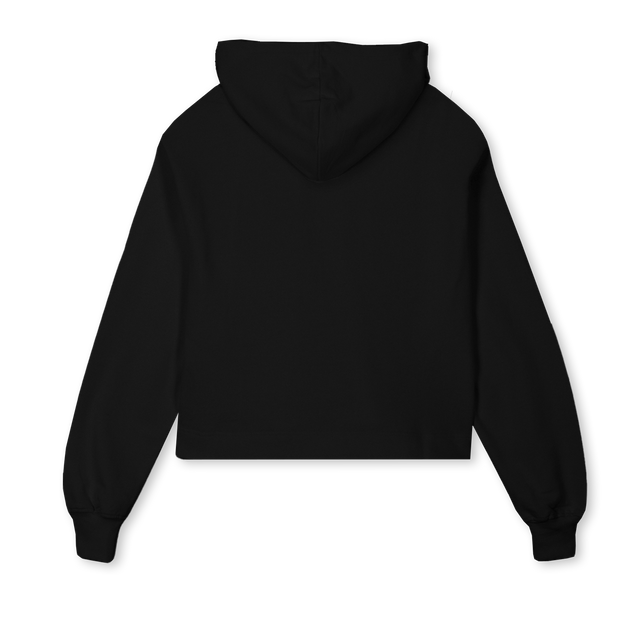 XEROXTRIBALTWO Black Cropped Hoodie.