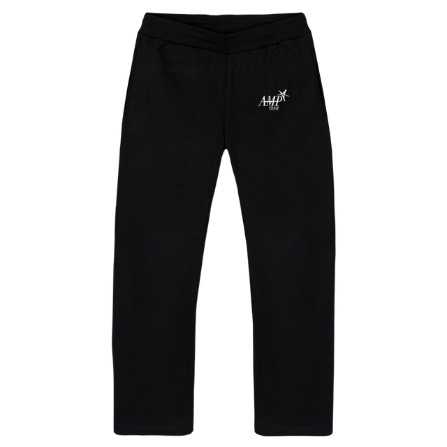 AMPCLUBSAMPLETSBB Black Straight-Leg Relaxed Sweatpants.
