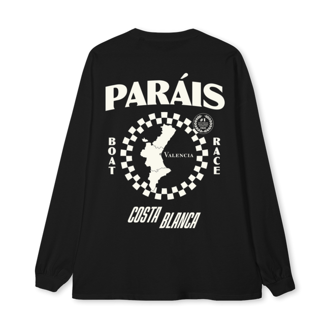 COSTA BLANCA LGS Black Oversized LS Tee.