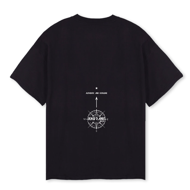 TRUENORTH Black Oversized Tee.