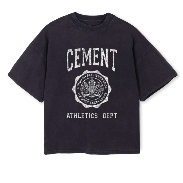 DEPTW Vintage Black Oversized Boxy Tee.