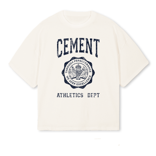 DEPTB Vintage White Oversized Boxy Tee.