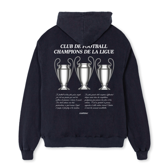 NEWVBHOODIELALIGUE Vintage Black Oversized Hoodie.