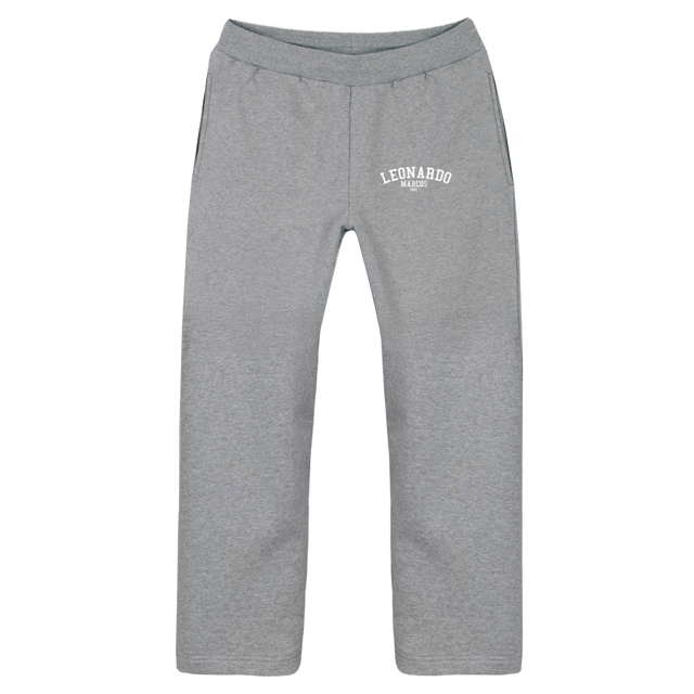 BASICTESTGREYJOGGER Grey Marl Straight-Leg Relaxed Sweatpants.