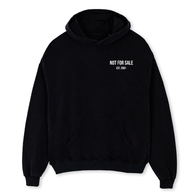 FIRSTNFSHOODIE Black Oversized Hoodie.