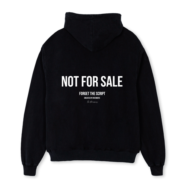 FIRSTNFSHOODIE Black Oversized Hoodie.