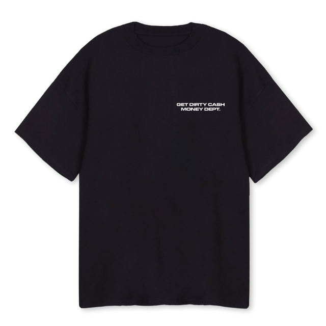 CHASE DR Black Oversized Tee.