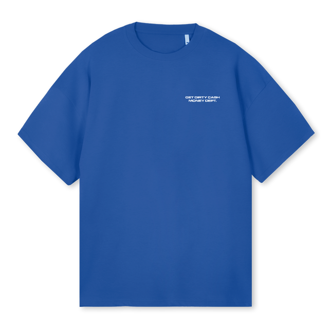 HUSTLE COULTURE  Cobalt Blue Oversized Tee.