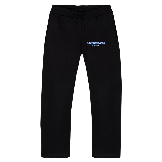 GCCLUBBLUEDIAMANT Black Straight-Leg Relaxed Sweatpants.