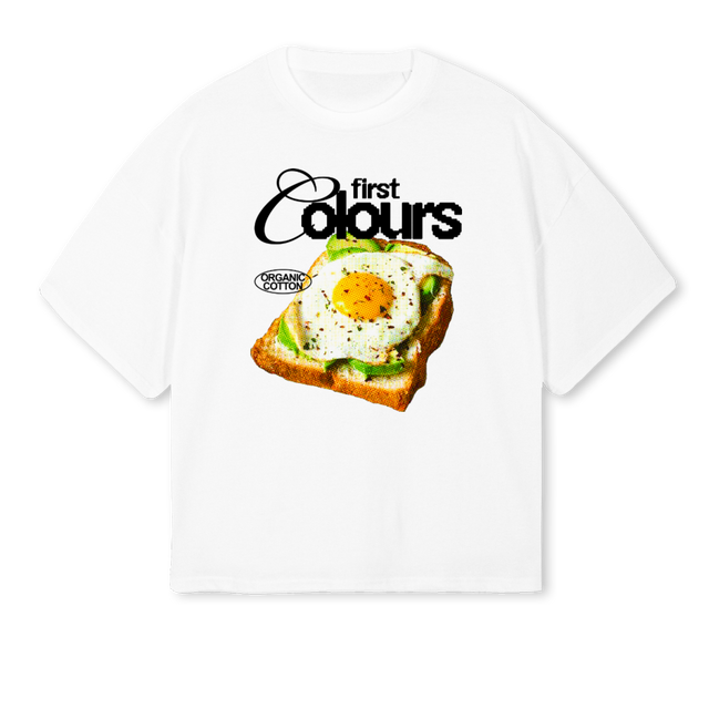 FCTOASTVTWO White Oversized Boxy Tee.