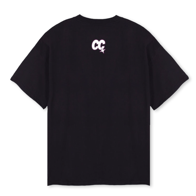 ANNI FOUR Black Oversized Tee.