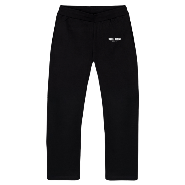 FH CH_1  Black Straight-Leg Relaxed Sweatpants.
