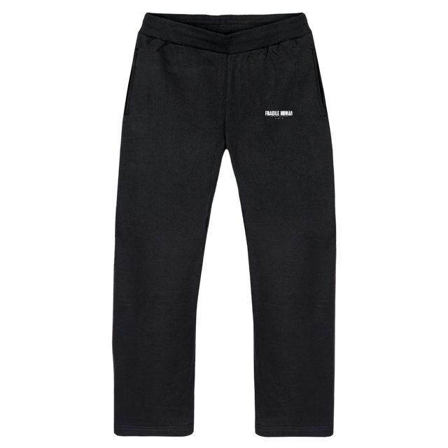 FH CH_3 Vintage Black Straight-Leg Relaxed Sweatpants.