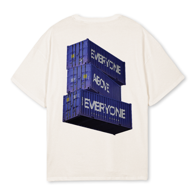 EAE  Vintage White Oversized Tee.