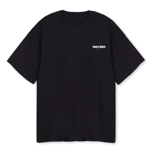 FH TYSN  Black Oversized Tee.