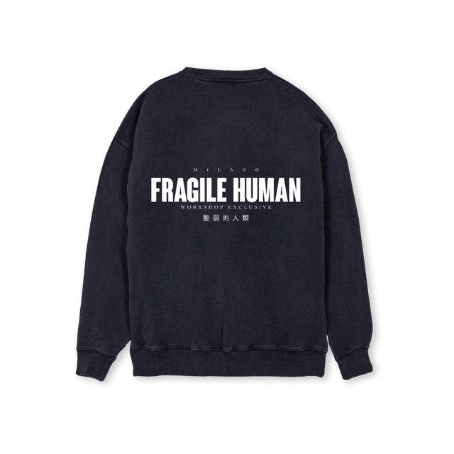 FH CHINESE Vintage Black Regular Crewneck Sweater.