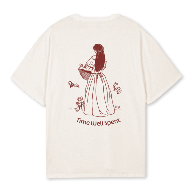 TWS Vintage White Oversized Tee.