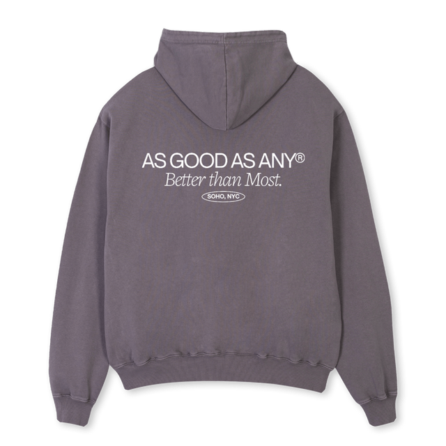 AGAARABBIT Pigment Grey Oversized Hoodie.