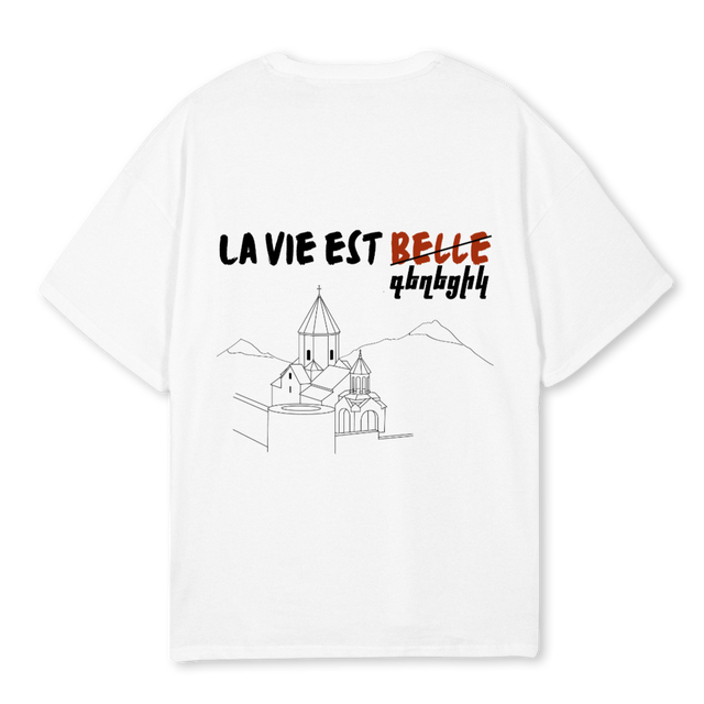 VDEUXBLANC White Oversized Tee.