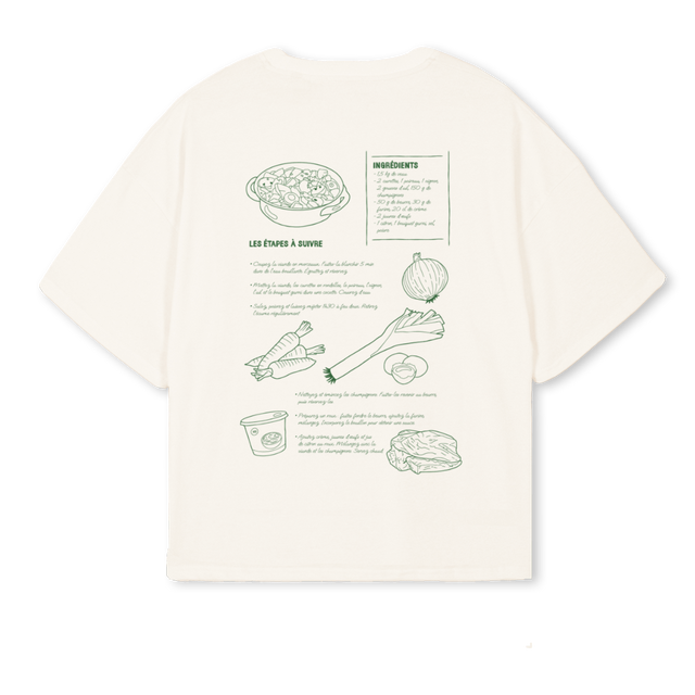 BLANQUETTE Vintage White Oversized Boxy Tee.