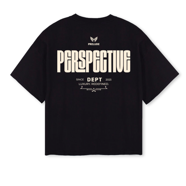 PSTVI_2 Black Oversized Boxy Tee.