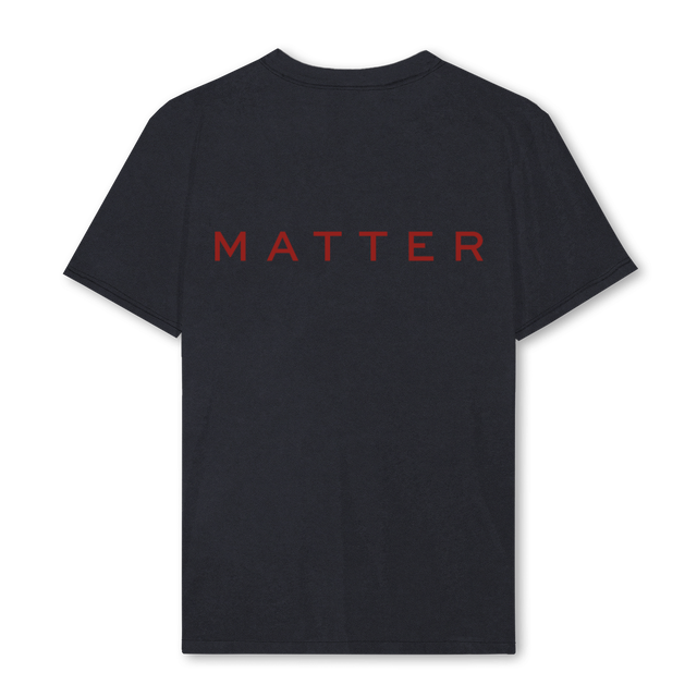 MAKEITMATTERTRED Vintage Black Regular Tee.