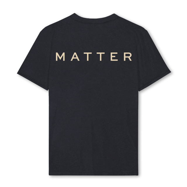 MAKEITMATTERT Vintage Black Regular Tee.