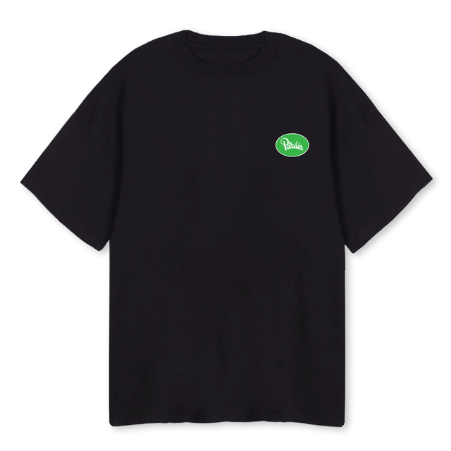 LUNARESTEE Black Oversized Tee.