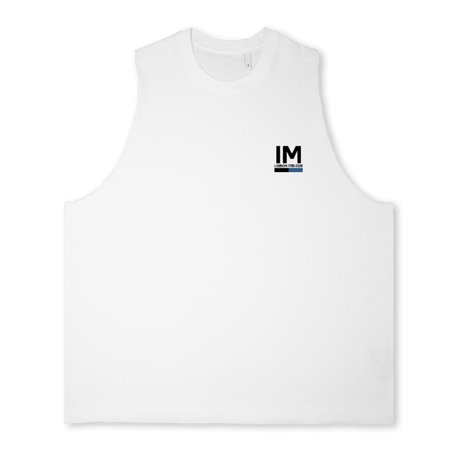 OGRINGO_1 Bright white Oversized Vest.