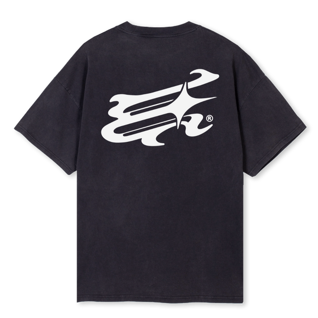 EMTEEONE Vintage Black Oversized Tee.