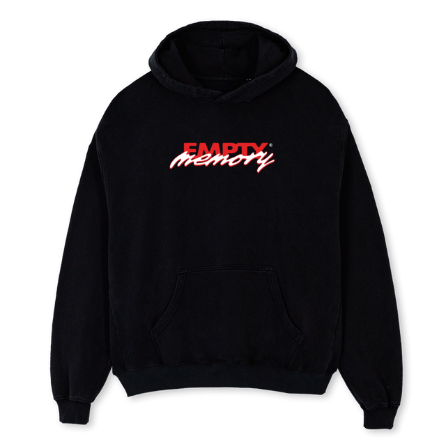 EMHOODIEONE Black Oversized Hoodie.