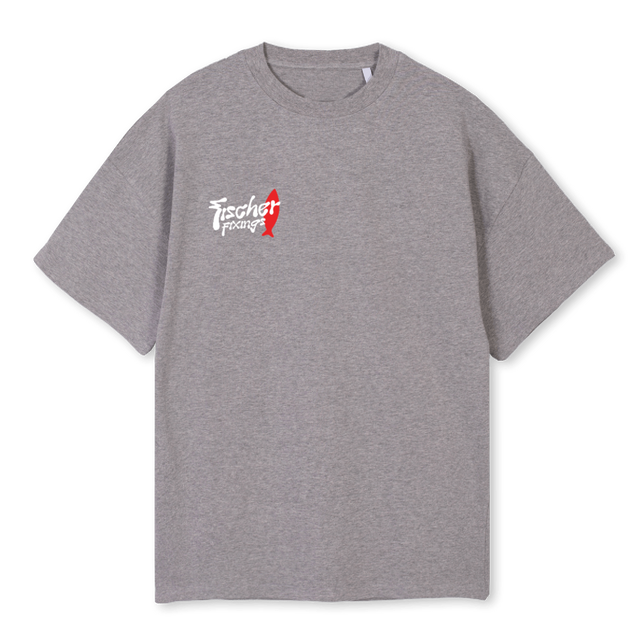 FISCHER SURFTEE Grey Marl Oversized Tee.