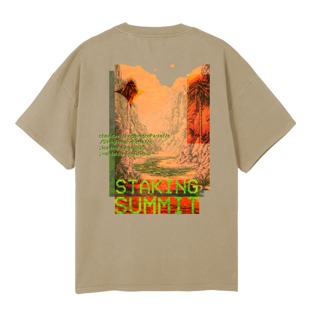 SUMMITDUBAI Vintage Dune Oversized Tee.