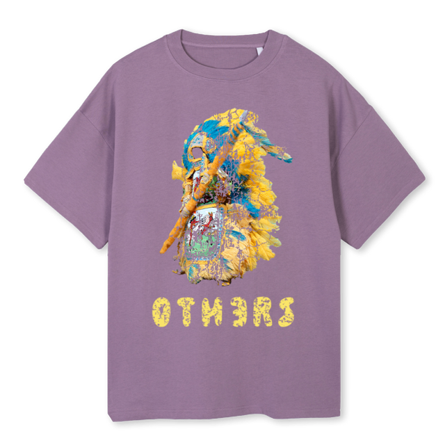 MARDI GRAS PURPLE Purple Oversized Tee.
