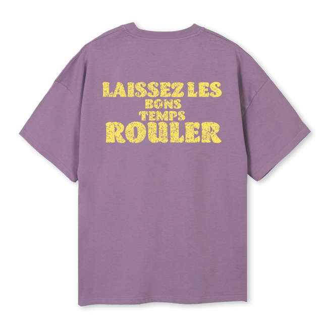 MARDI GRAS PURPLE Purple Oversized Tee.