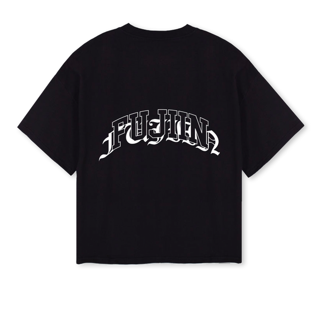 GOTHBACK Black Oversized Boxy Tee.