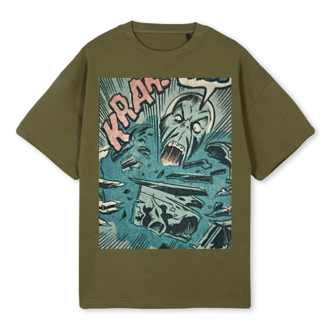 AVEFIFTH Kaki Oversized Tee.